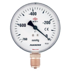Pakkens 50x01 Kuru Alttan Çıkış Vakummetre