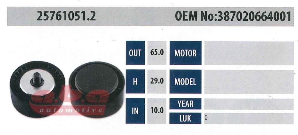 ABA 25761051.2 Gergi Rulmanı