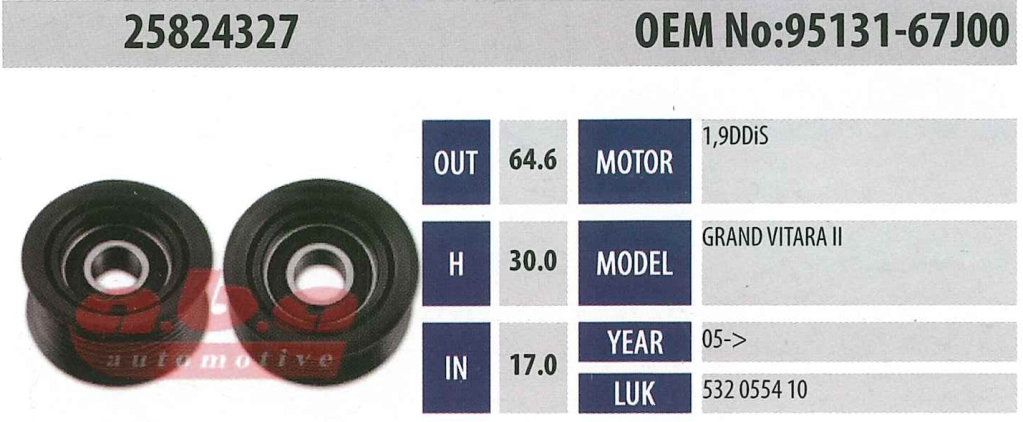 ABA 25824327 Gergi Rulmanı