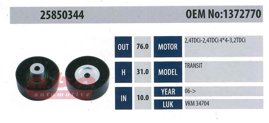 ABA 25850344 Gergi Rulmanı