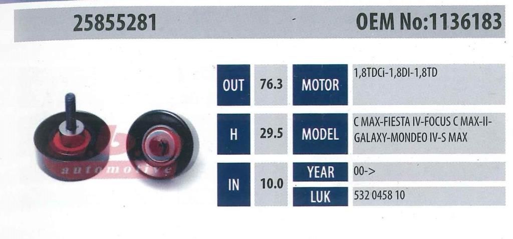 ABA 25855281 Gergi Rulmanı