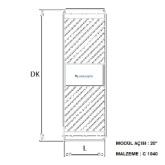 Hassel 2,5 Modül 12 Diş Göbeksiz