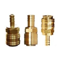 Sarı Pirinç 12mm Çabuk Jak Bağlantı Gövde