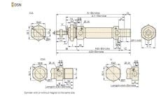 Jelpc 25x150 DSN Pnömatik Piston