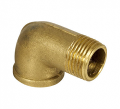 Sarı Pirinç 1/2 Pres Kuyruklu Dirsek